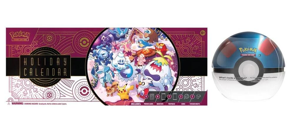 Pokemon Holiday Calendar and Great Ball Bundle - Miscellaneous Cards & Products (MCAP)