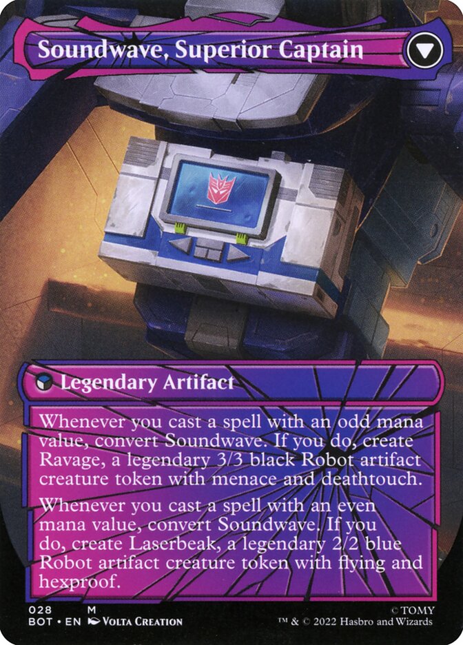 Soundwave, Sonic Spy (Shattered Glass) (Back)