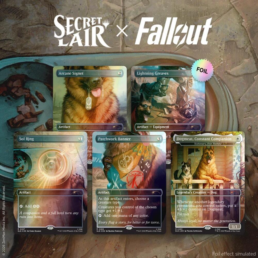 Secret Lair x Fallout: Greet the Dog - Traditional Foil Edition