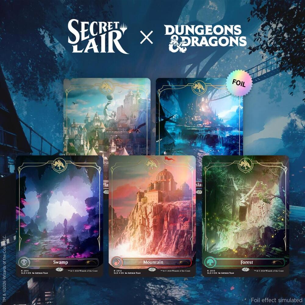 Secret Lair x Dungeons & Dragons: Lands of the Forgotten Realms - Traditional Foil Edition
