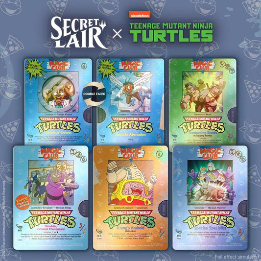 Secret Lair Drop: Secret Lair x Teenage Mutant Ninja Turtles: VHS Villains - Traditional Foil Edition - Secret Lair Drop Series (SLD)
