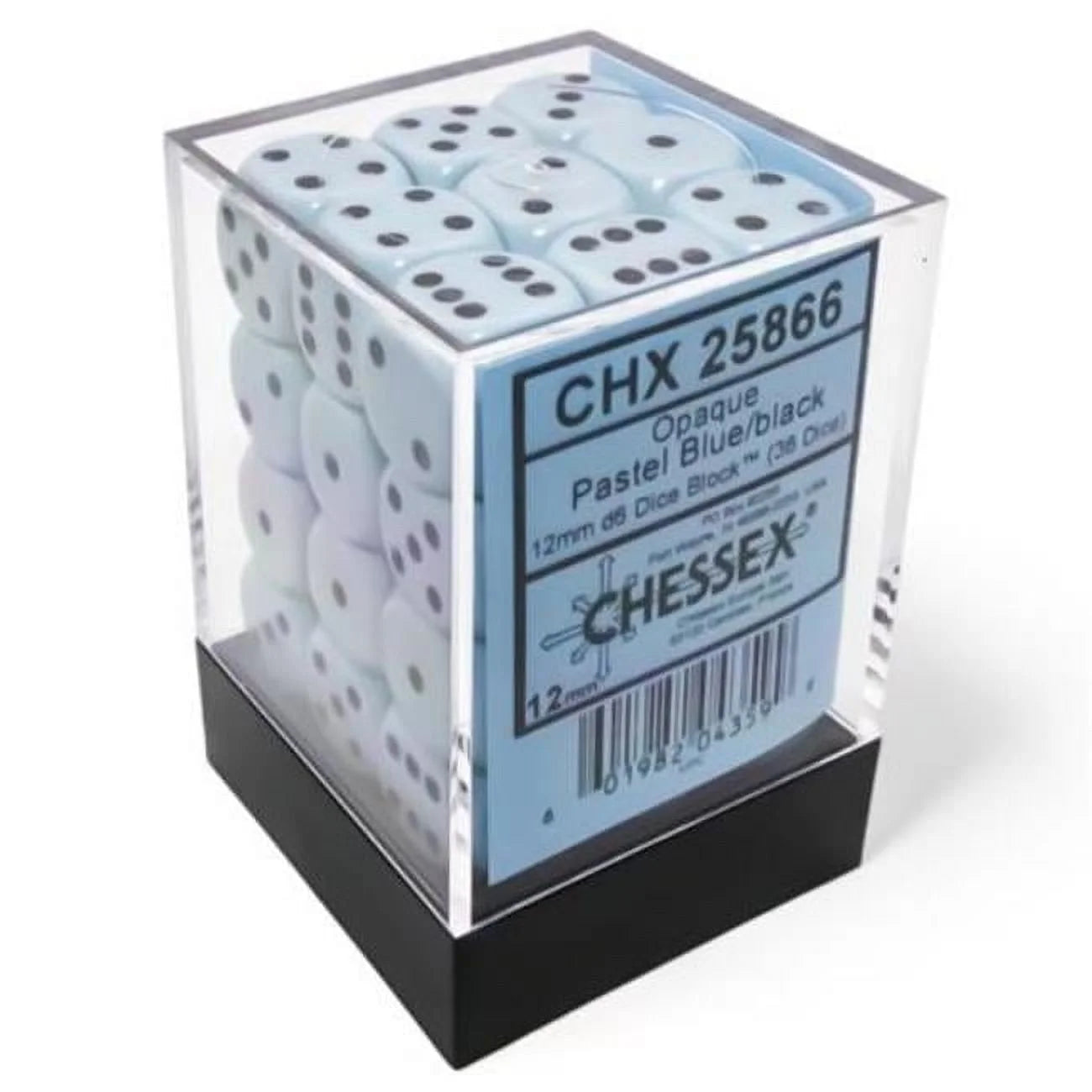 Chessex Pastel Blue 16mm D6 Dice Block (12 Dice) (Copy)