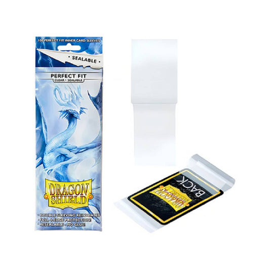 Dragon Shields Perfect Fit Sealable: (100) Clear