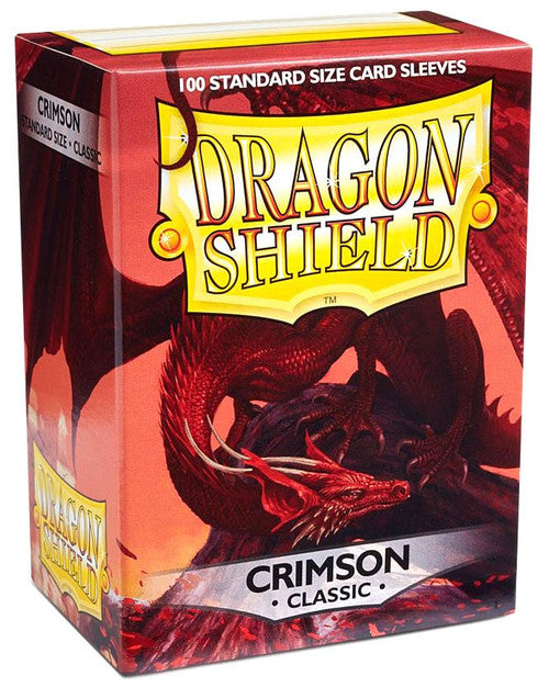 Dragon Shields: (100) Classic Crimson