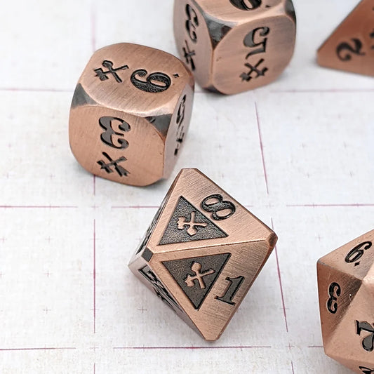 Bludgeoning Damage - Metal, Copper/Black (7)