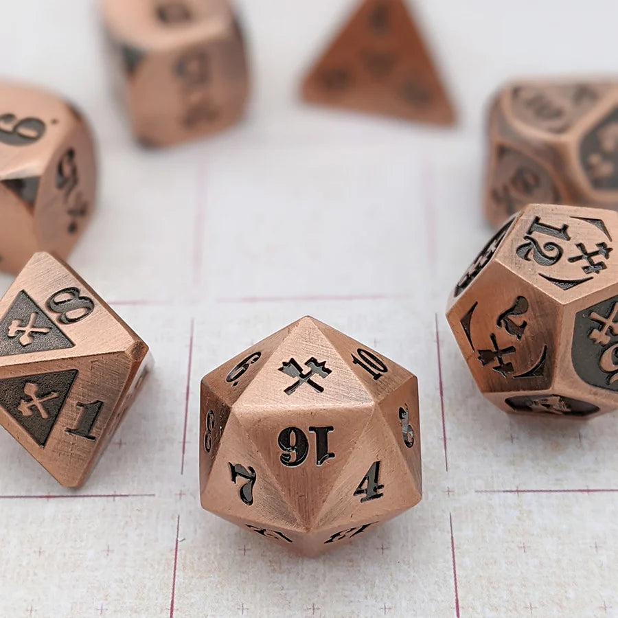 Bludgeoning Damage - Metal, Copper/Black (7)