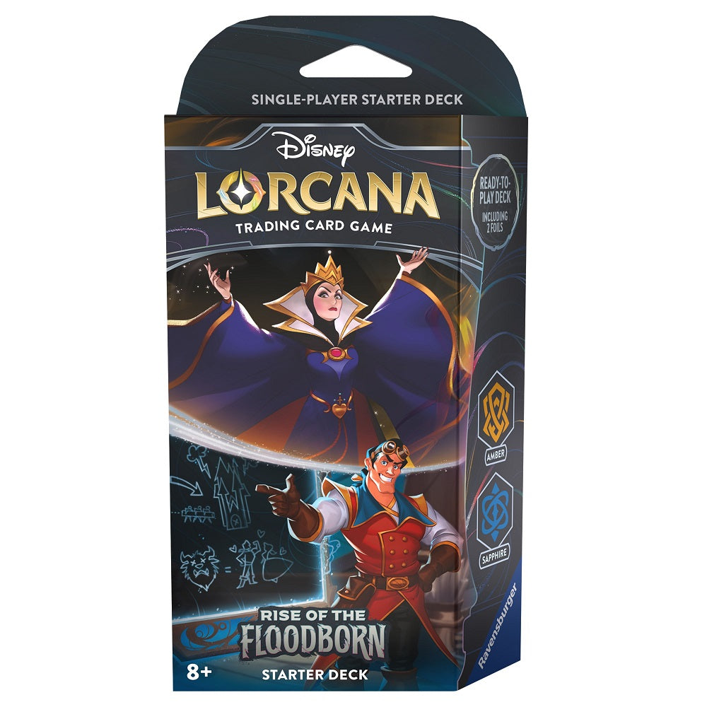 Disney Lorcana: Rise of the Floodborn Starter Deck (Amber & Sapphire) - Rise of the Floodborn