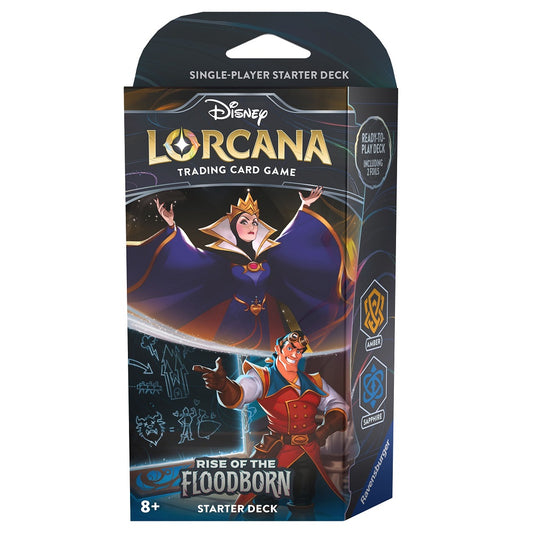 Disney Lorcana: Rise of the Floodborn Starter Deck (Amber & Sapphire) - Rise of the Floodborn