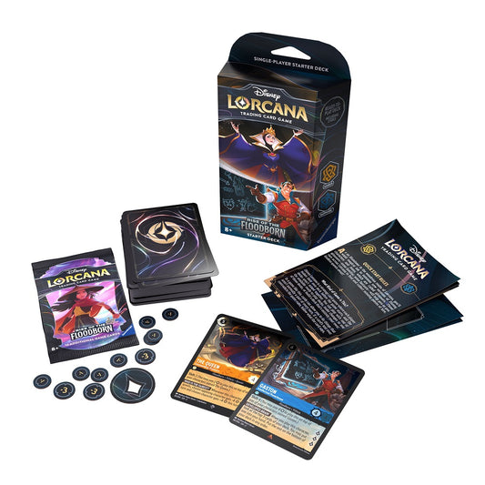 Disney Lorcana: Rise of the Floodborn Starter Deck (Amber & Sapphire) - Rise of the Floodborn