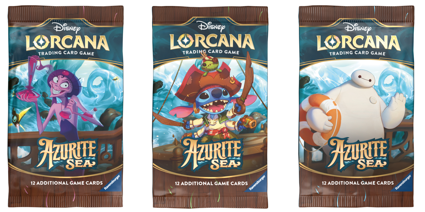 DISNEY LORCANA SET 6 AZURITE SEA BOOSTER PACK