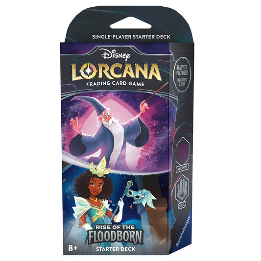 Disney Lorcana: Rise of the Floodborn Starter Deck (Amethyst & Steel) - Rise of the Floodborn