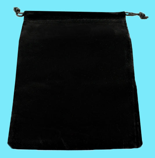 Black Velour Dice Pouch- Large