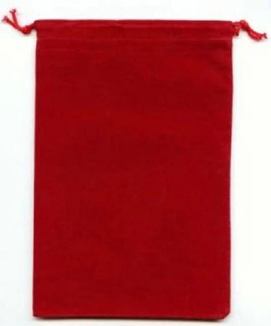 Red Velour Dice Pouch- Large (Copy) (Copy)
